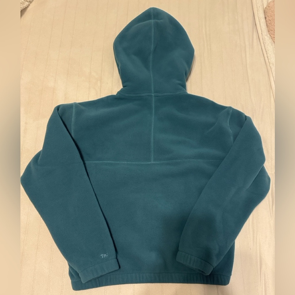TNA Dark Teal Zip-Up Polar Fleece Hoodie - Picture 2 of 2